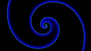 Sonsuz spiral. Kusursuz döngü görüntüsü.
