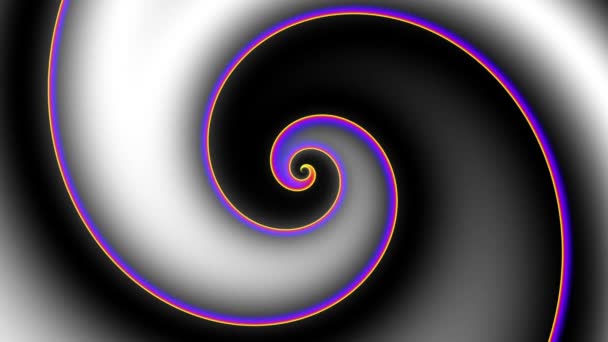 Niekończąca się spirala. Płynny zapętlony materiał. — Wideo stockowe