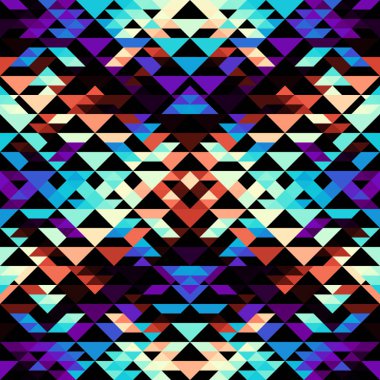 Bir üçgenin kusursuz vektör deseni arkaplanı.