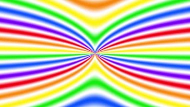 Gökkuşağı gay Flag beyaz arka planda animasyon.