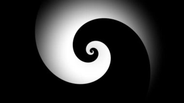 Sonsuz spiral. Kusursuz döngü görüntüsü.