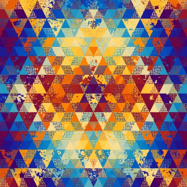 Bir üçgenin kusursuz vektör deseni arkaplanı.