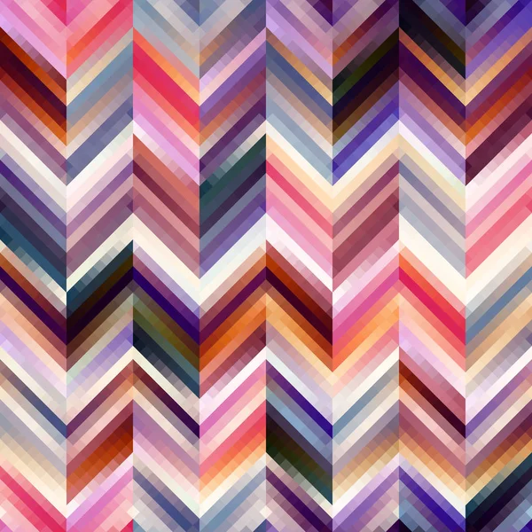 Naadloze achtergrond. Geometrisch abstracte diagonaal patroon in lage poly pixel art stijl. — Stockvector