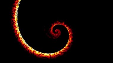 Sonsuz spiral. Kusursuz döngü görüntüsü.