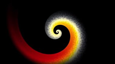 Sonsuz spiral. Kusursuz döngü görüntüsü.