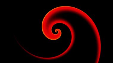 Sonsuz spiral. Kusursuz döngü görüntüsü.