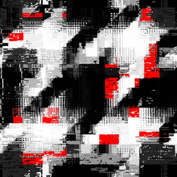 Image vectorielle avec imitation de la texture de datamoshing grunge. — Image vectorielle