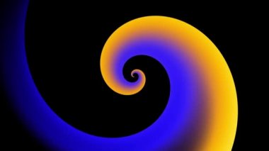 Sonsuz spiral. Kusursuz döngü görüntüsü.