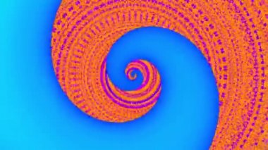 Sonsuz spiral. Kusursuz döngü görüntüsü.