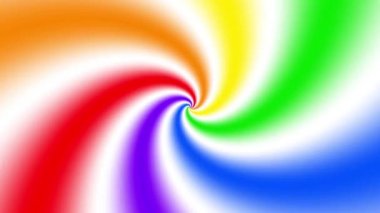 Gökkuşağı gay Flag beyaz arka planda animasyon.