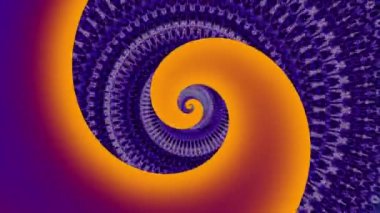 Sonsuz spiral. Kusursuz döngü görüntüsü.