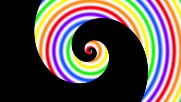 Sonsuz spiral. Kusursuz döngü görüntüsü. — Stok video