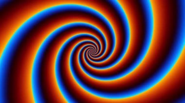 Sonsuz spiral. Kusursuz döngü görüntüsü.