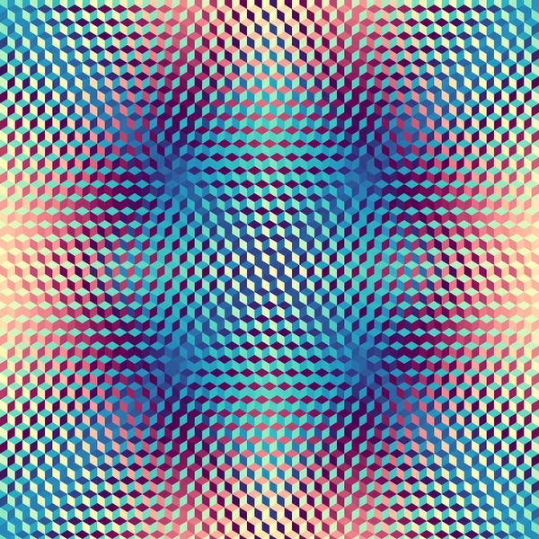 低倍型立方体的几何无缝图案. — 图库矢量图片