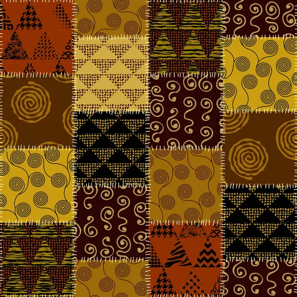Vector ethnic tribal pattern. Seamless art image. — Stock Vector