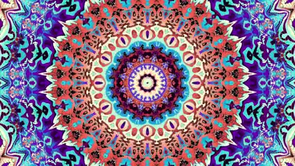 Ornate Mandala-Schleife Hintergrund — Stockvideo