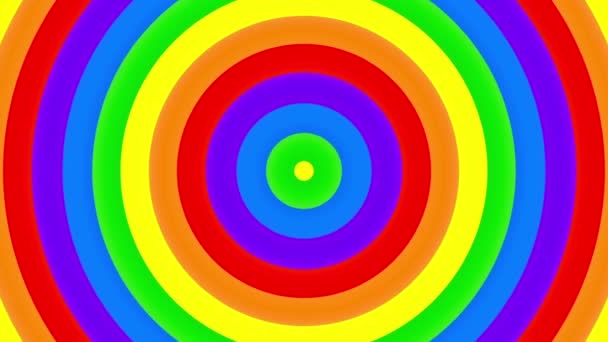 Drapeau gay arc-en-ciel Animation sur fond blanc .