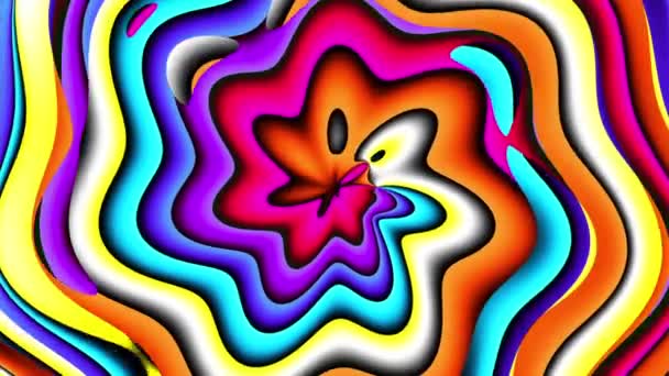 Psychedelic moving background — Stock Video