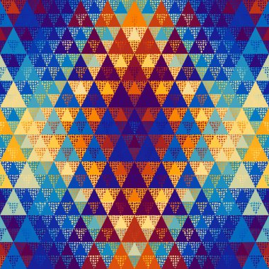Bir üçgenin kusursuz vektör deseni arkaplanı.