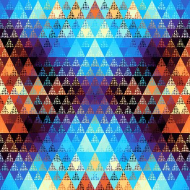 Bir üçgenin kusursuz vektör deseni arkaplanı.