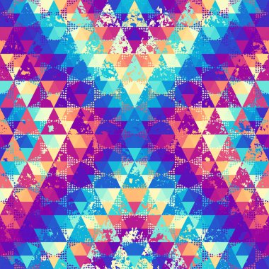 Bir üçgenin kusursuz vektör deseni arkaplanı.