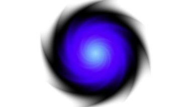 Sonsuz spiral. Kusursuz döngü görüntüsü.