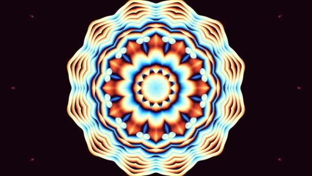 Versierde mandala lus achtergrond — Stockvideo