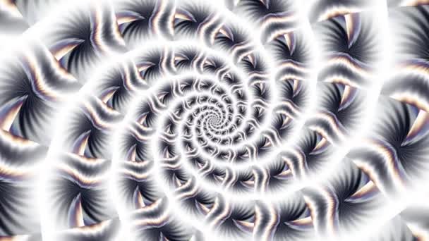 Spirale infinita. Filmati loop senza soluzione di continuità. — Video Stock