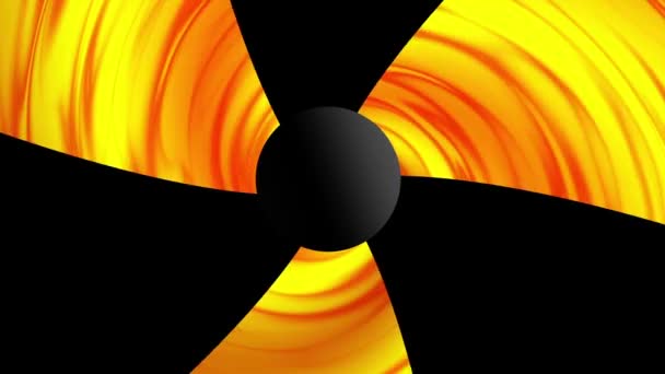 Symbole nucléaire clignotant icône boucle — Video