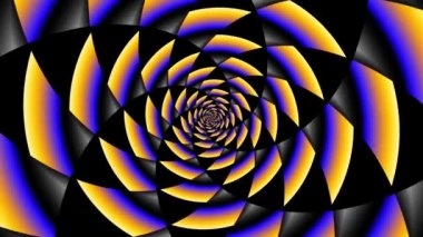 Sonsuz spiral. Kusursuz döngü görüntüsü.