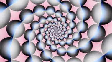 Sonsuz spiral. Kusursuz döngü görüntüsü.