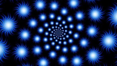 Sonsuz spiral. Kusursuz döngü görüntüsü.