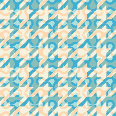 Yamalı kolaj tarzında klasik tazı dişi deseni.