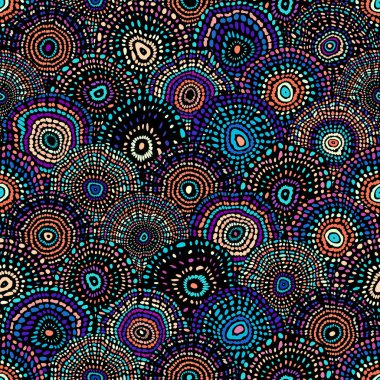 Vektör mozaik sanat desen. Eğri mozaik görüntü