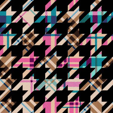 Yamalı tekstil deseni. Kusursuz yorgan dizayn arkaplanı.