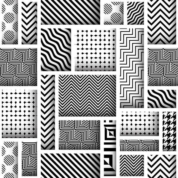 Papier gesneden vormen ontwerp. Naadloze vector patroon. — Stockvector