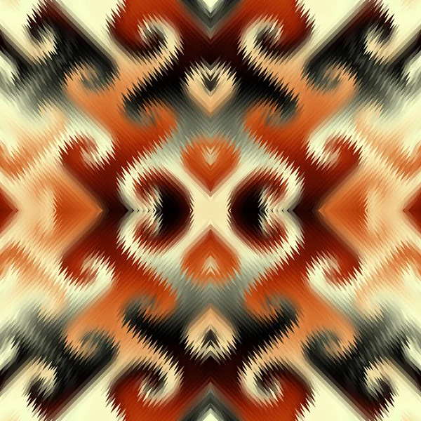 Modelul Fără Sudură Unui Triunghi Imitarea Texturii Abstracte Covorului Ornamental — Vector de stoc