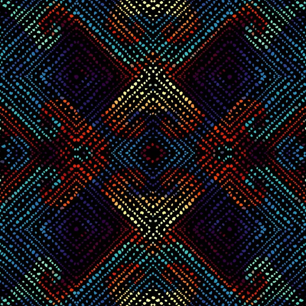 Patrón Fondo Sin Costuras Patrón Tribal Étnico Abstracto Con Lunares — Archivo Imágenes Vectoriales