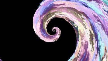 Sonsuz spiral. Kusursuz döngü görüntüsü.