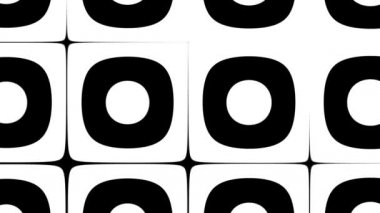 Basit dönüşüm çemberleri. Soyut hareket eden arkaplan döngüsü görüntüleri.