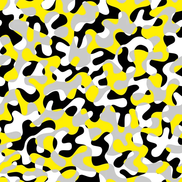 シームレスな抽象パターン ランダムな抽象波状の形状 ベクトル画像 — ストックベクタ