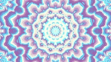 Süslü klasik mozaik sanat çemberini retro tarzda dönüştürüyorum. Kusursuz döngü görüntüsü.