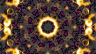 Soyut esrarengiz Mandala 'yı dönüştürüyorum. Kusursuz döngü görüntüsü.