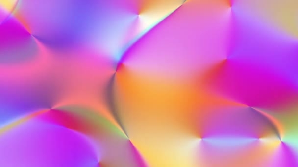 Transforming blur holographic background. Psychedelic wavy animated abstract curved shapes. Looping footage. — Stock Video