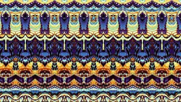 Padrão de arte do mosaico vintage ornamental em estilo Art Nouveau. Imagens de loop sem costura . — Vídeo de Stock