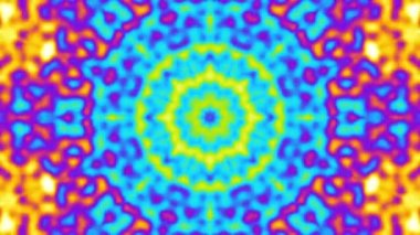 Bulanık, gizemli Mandala 'yı dönüştürüyorum. Kusursuz döngü görüntüsü.