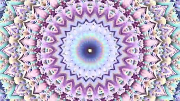 Transforming abstract esoteric Mandala. Seamless loop footage. — Stock Video