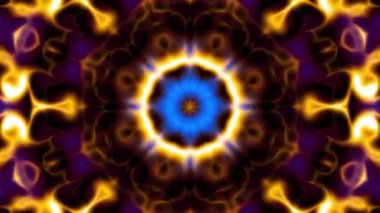Soyut esrarengiz Mandala 'yı dönüştürüyorum. Kusursuz döngü görüntüsü.