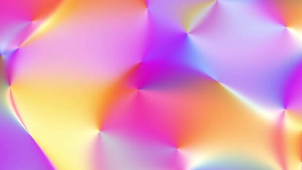 Transforming blur holographic background. Psychedelic wavy animated abstract curved shapes. Looping footage. — Stock Video