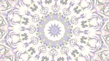 Soyut esrarengiz Mandala 'yı dönüştürüyorum. Kusursuz döngü görüntüsü.